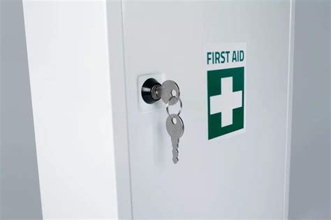 steel first aid cabinet|first aid cabinets empty.